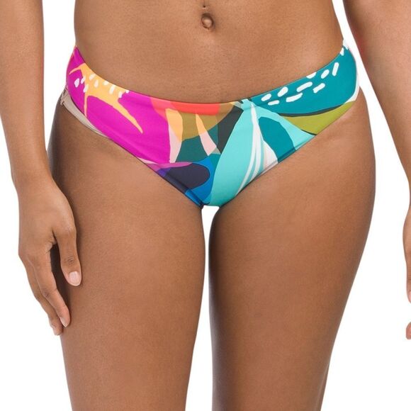 NWT LA BLANCA Eclectic Hipster Swim Bikini Bottoms 16 - Picture 1 of 7